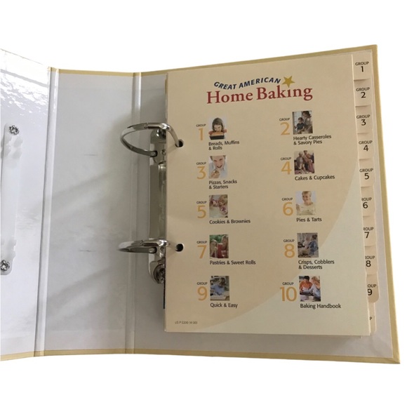 Great American Home Baking Cookbook Ring Bound Notebook Desserts Breads Pastries - Picture 4 of 10
